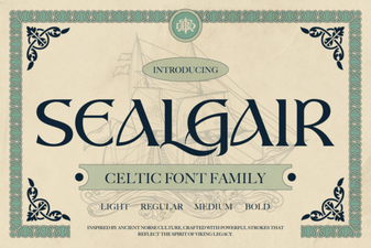 Sealgair Font: Creative Design & Versatile Typography