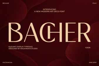 Bacher Font: Elegant & Versatile Design Tool