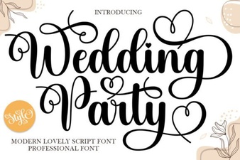Elegant Wedding Party Fonts for Your Big Day