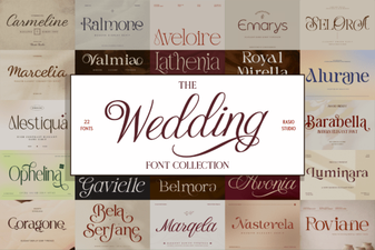 Elegant Wedding Collection Fonts for Your Big Day
