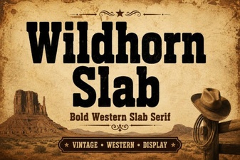 Wildhorn Slab: Bold, Versatile Font for Creative Projects